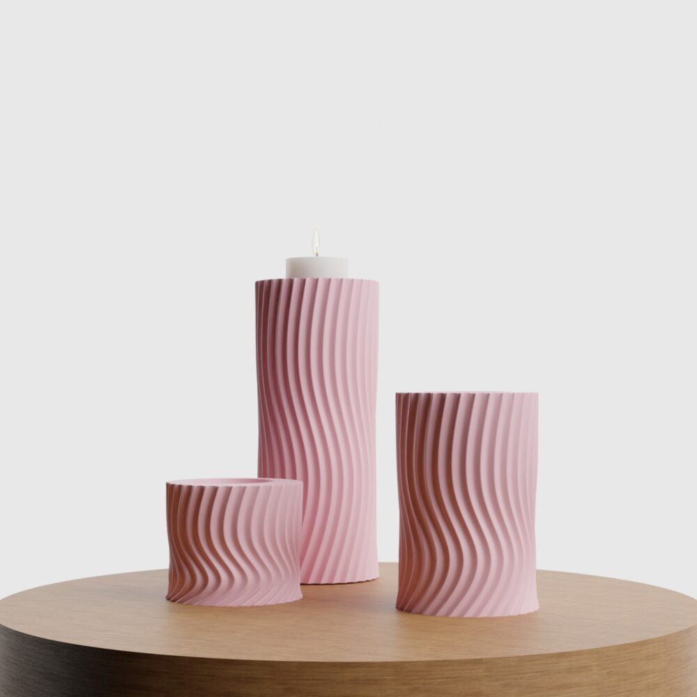 Świeczniki Mailot (zestaw 3 szt.)