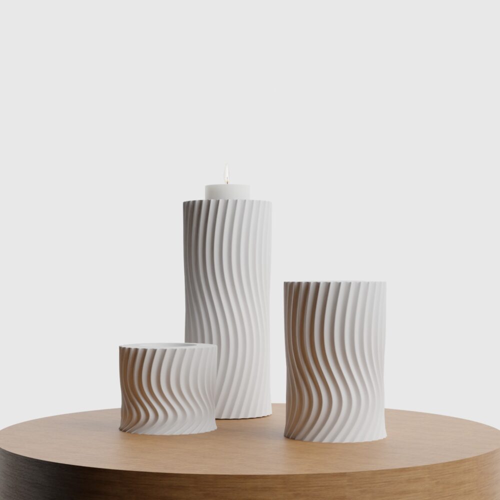 Świeczniki Mailot (zestaw 3 szt.)
