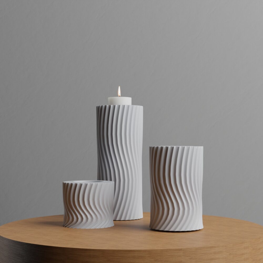 Świeczniki Mailot (zestaw 3 szt.)